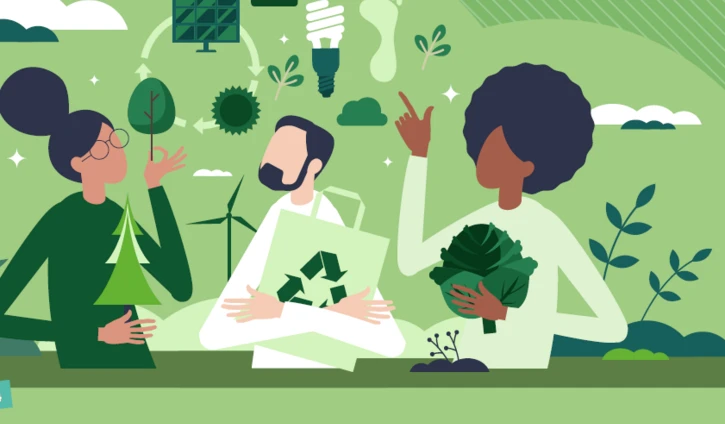 image showing three people discussing ecology (source : grandannecy.fr)